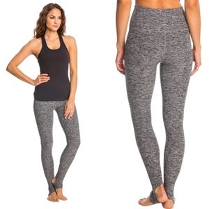 BEYOND YOGA High Waist Stirrup Yoga‎ Gym Leggings Spacedye Gray Womens Sz XS